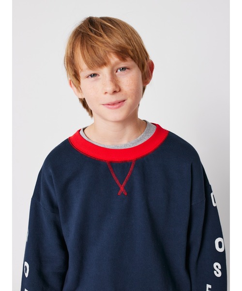 BOBO CHOSES(ボボショーズ)の「Bobo Choses color block sweatshirt(スウェット・キッズ・ダークネイビー・8-9y/6-7YEAR/4-5YEAR/10-11y/12-13y/2-3YEAR)」の3枚目の写真