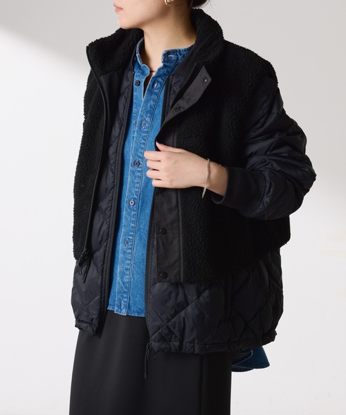 TAION/COLLAGE別注/レイヤードダウンジャケット（ダウンジャケット