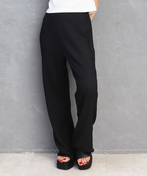 CECIL McBEE(セシルマクビー)の「ふくれジャガードフレアパンツ(その他パンツ・レディース・チャコールグレー/ブラック・MEDIUM/LARGE)」の10枚目の写真