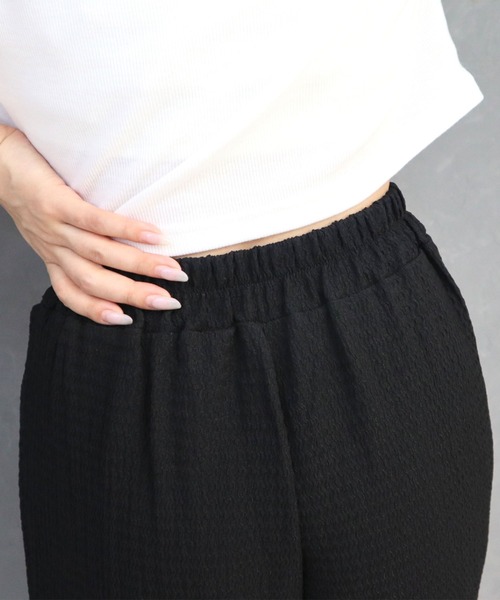 CECIL McBEE(セシルマクビー)の「ふくれジャガードフレアパンツ(その他パンツ・レディース・チャコールグレー/ブラック・MEDIUM/LARGE)」の15枚目の写真