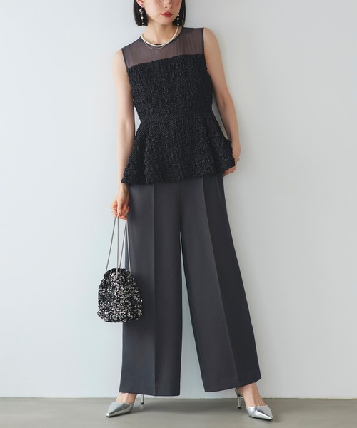 RUIRUE BOUTIQUE(ルイルエブティック)の「2way スパンコール 巾着 パーティーバッグ | レディース 結婚式 パーティー オケージョン セレモニー フォーマル お呼ばれ ハンドバッグ ショルダーバッグ(ハンドバッグ・レディース・ブラックミックス/グレー/シルバー/ブラック・FREE)」の6枚目の写真