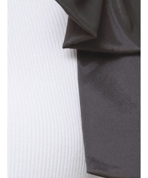 MERCURYDUO（マーキュリーデュオ）の「【追加生産】BIGリボン付きニットトップス（ニット/セーター・レディース・オフホワイト/チャコールグレー/ブラック・FREE）」の8枚目の写真