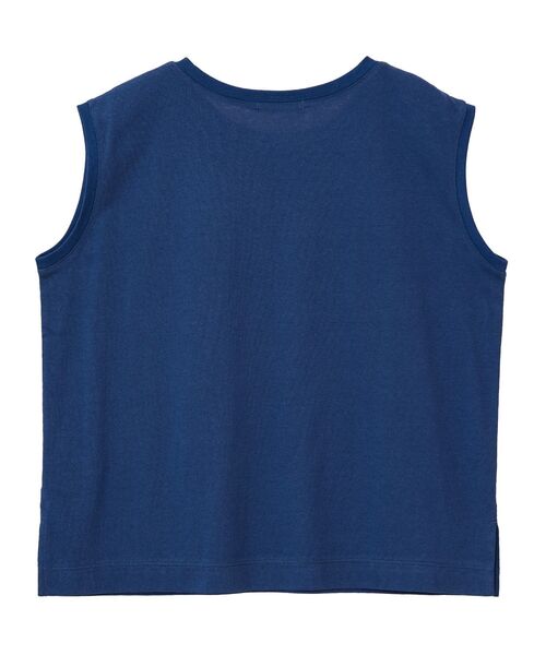 Green　Parks（グリーンパークス）の「ノースリーブフェミニンロゴプルオーバー（タンクトップ・レディース・ネイビー/ブラウン/ブルー/オフホワイト・FREE）」の21枚目の写真