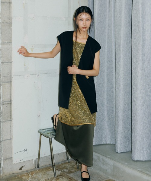 バックギミックジレ / back gimmick gilet（ベスト）｜ANDRESD