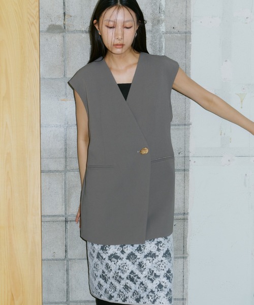 セール】バックギミックジレ / back gimmick gilet（ベスト）｜ANDRESD