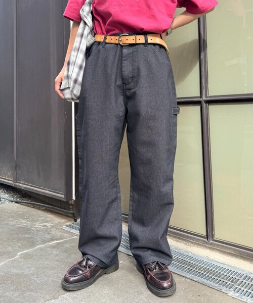 CIAOPANIC TYPY(チャオパニックティピー)の「【夏でも涼しい◎】【TYPYDENIM】メッシュデニムワークパンツ(デニムパンツ・レディース・グレー/ブラック/インディゴブルー・MEDIUM/LARGE)」の2枚目の写真