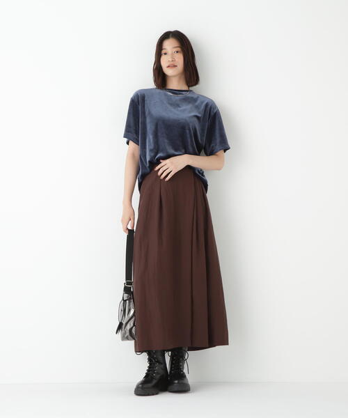 human woman(ヒューマンウーマン)の「◆ダンボールラグランスリーブプルオーバー(Tシャツ/カットソー・レディース・カーキ/ブルー・MEDIUM)」の18枚目の写真
