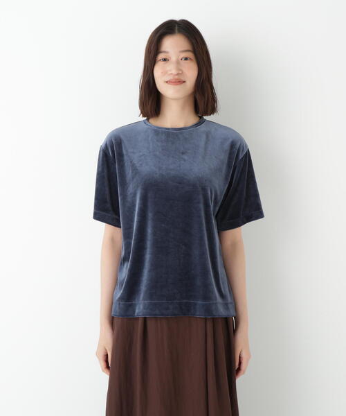 human woman(ヒューマンウーマン)の「◆ダンボールラグランスリーブプルオーバー(Tシャツ/カットソー・レディース・カーキ/ブルー・MEDIUM)」の19枚目の写真