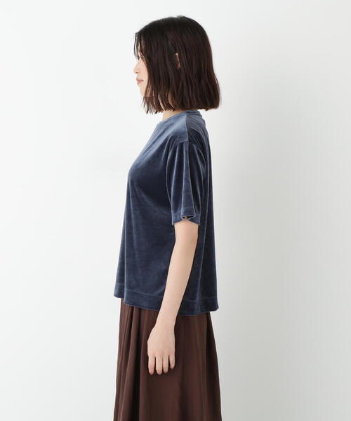 human woman(ヒューマンウーマン)の「◆ダンボールラグランスリーブプルオーバー(Tシャツ/カットソー・レディース・カーキ/ブルー・MEDIUM)」の10枚目の写真