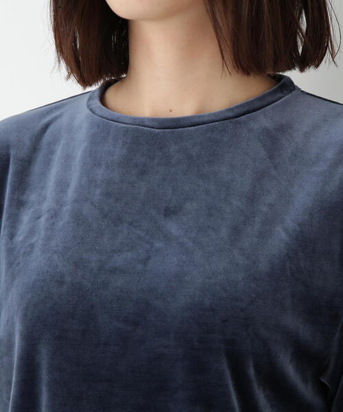 human woman(ヒューマンウーマン)の「◆ダンボールラグランスリーブプルオーバー(Tシャツ/カットソー・レディース・カーキ/ブルー・MEDIUM)」の12枚目の写真