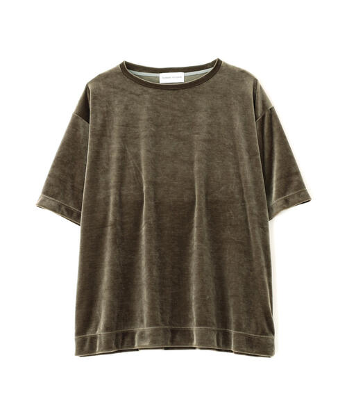 human woman(ヒューマンウーマン)の「◆ダンボールラグランスリーブプルオーバー(Tシャツ/カットソー・レディース・カーキ/ブルー・MEDIUM)」の5枚目の写真