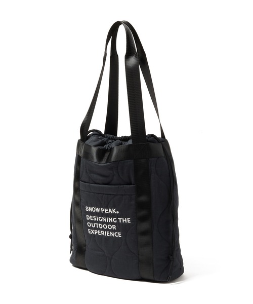 Snow Peak（スノーピーク）の「Snow Peak / Quilted Ripstop Tote キルティングリップストップ トートバッグ（トートバッグ・メンズ・ブラック/オリーブ・ONE SIZE）」の10枚目の写真