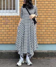 Candy Stripper | MULTI BORDER FLARE ワンピース(ワンピース)