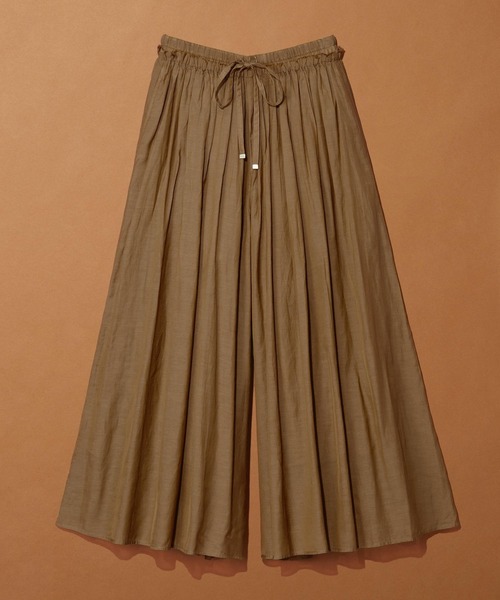 LEPSIM（レプシィム）の「コットンスカーチョ　491046（その他パンツ・レディース・ブラック/イエロー系その他/ブラウン・FREE）」の2枚目の写真