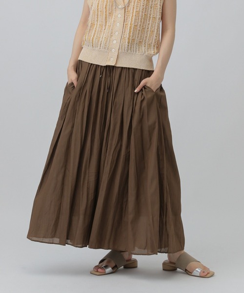 LEPSIM（レプシィム）の「コットンスカーチョ　491046（その他パンツ・レディース・ブラック/イエロー系その他/ブラウン・FREE）」の5枚目の写真