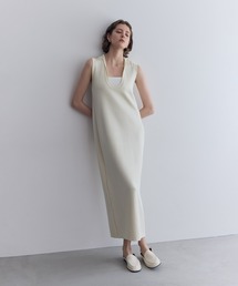 ADAM ET ROPE'（アダムエロペ）の「【サステナブル】スクープネックフーディニットワンピース（ワンピース）」