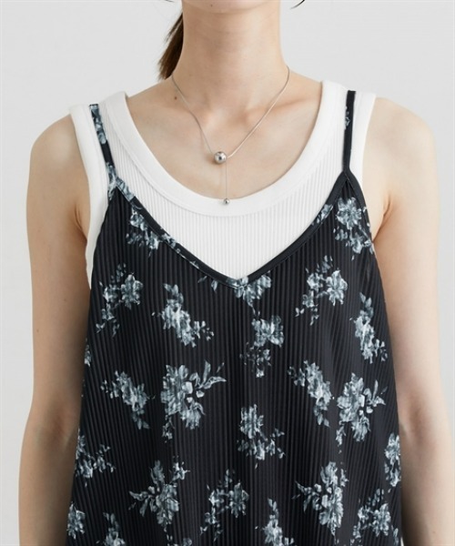 nissen（ニッセン）の「プリーツキャミワンピース（ワンピース・レディース・ブラック系その他/ブルー/ブラック/ベージュ・M/L/LL）」の17枚目の写真