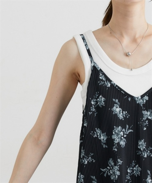 nissen（ニッセン）の「プリーツキャミワンピース（ワンピース・レディース・ブラック系その他/ブルー/ブラック/ベージュ・M/L/LL）」の18枚目の写真