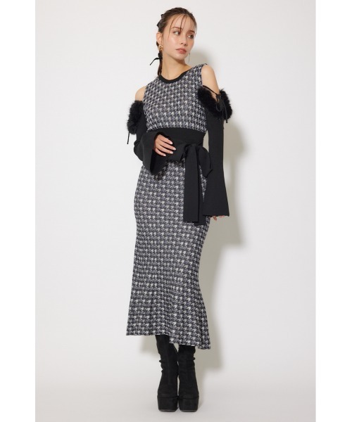 rienda(リエンダ)の「many wayフェイクファージャガードニットワンピース 秋服(ワンピース・レディース・ブラック系その他/ブラウン系その他・FREE)」の9枚目の写真