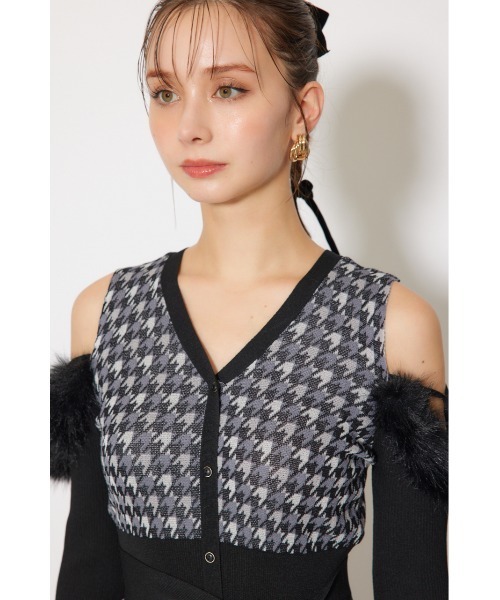 rienda(リエンダ)の「many wayフェイクファージャガードニットワンピース 秋服(ワンピース・レディース・ブラック系その他/ブラウン系その他・FREE)」の14枚目の写真