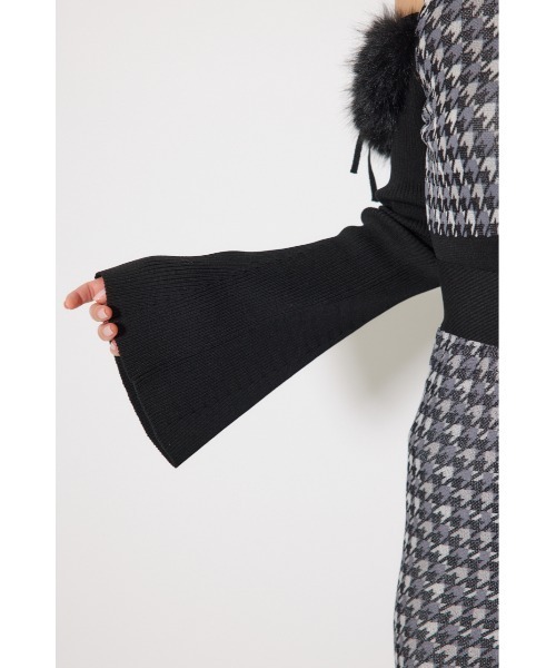 rienda(リエンダ)の「many wayフェイクファージャガードニットワンピース 秋服(ワンピース・レディース・ブラック系その他/ブラウン系その他・FREE)」の17枚目の写真