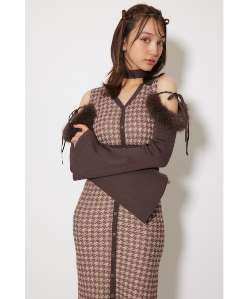 rienda(リエンダ)の「many wayフェイクファージャガードニットワンピース 秋服(ワンピース・レディース・ブラック系その他/ブラウン系その他・FREE)」の21枚目の写真