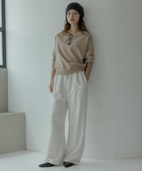 URBAN RESEARCH Sonny Label(アーバンリサーチサニーレーベル)の「スウェットワイドパンツ(その他パンツ・レディース・グレー/オートミール・36/38)」の20枚目の写真