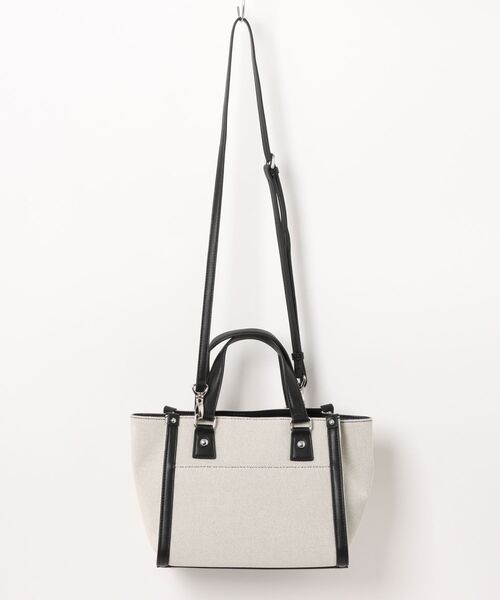 JILL STUART（ジルスチュアート）の「JILL STUART(ジル スチュアート)　パネル　2WAYハンド（ハンドバッグ・レディース・ホワイト×ブラック/ブラック/キャメル/ピンク・FREE）」の5枚目の写真