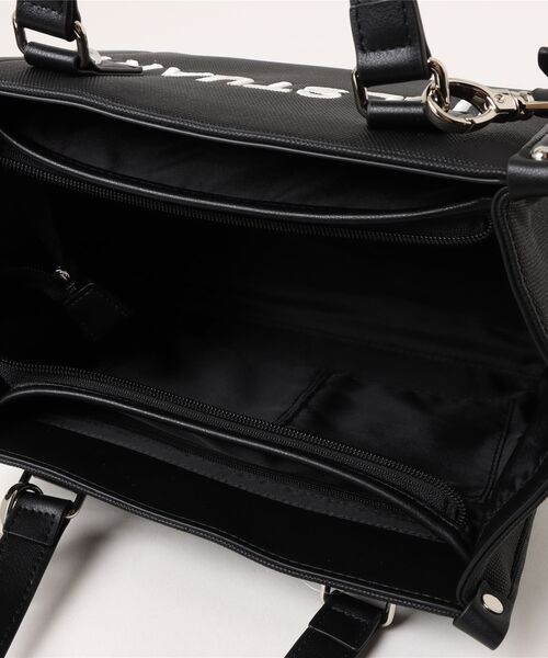 JILL STUART（ジルスチュアート）の「JILL STUART(ジル スチュアート)　パネル　2WAYハンド（ハンドバッグ・レディース・ホワイト×ブラック/ブラック/キャメル/ピンク・FREE）」の8枚目の写真