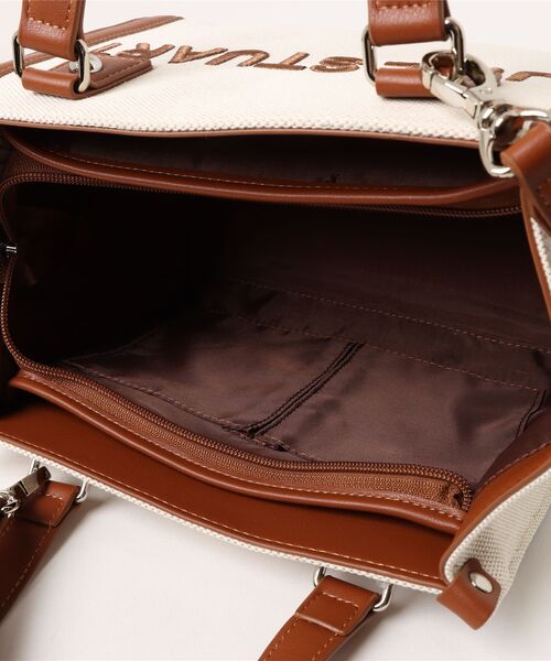 JILL STUART（ジルスチュアート）の「JILL STUART(ジル スチュアート)　パネル　2WAYハンド（ハンドバッグ・レディース・ホワイト×ブラック/ブラック/キャメル/ピンク・FREE）」の9枚目の写真