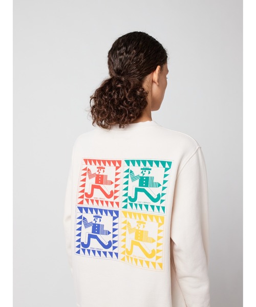 BOBO CHOSES(ボボショーズ)の「Mr Pencil fitted sweatshirt(スウェット・レディース・オフホワイト・S/M/XL/L/XS)」の2枚目の写真