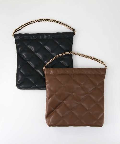 Gready Brilliant（グレディブリリアン）の「キルティングトート（トートバッグ・レディース・ブラック/ブラウン・FREE）」の21枚目の写真