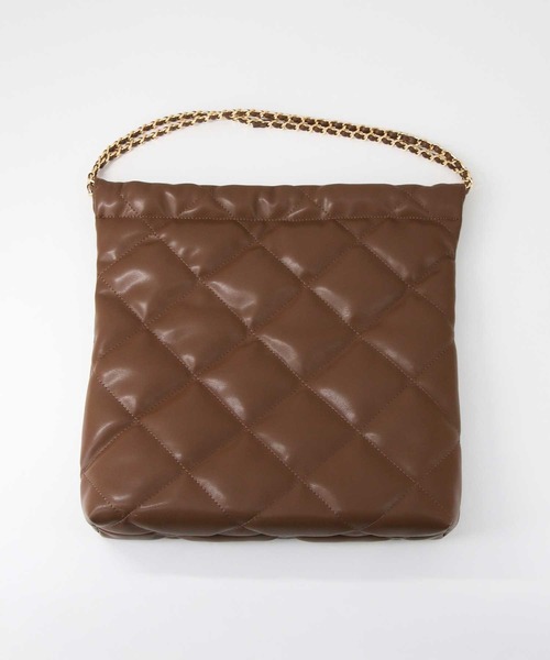 Gready Brilliant（グレディブリリアン）の「キルティングトート（トートバッグ・レディース・ブラック/ブラウン・FREE）」の12枚目の写真