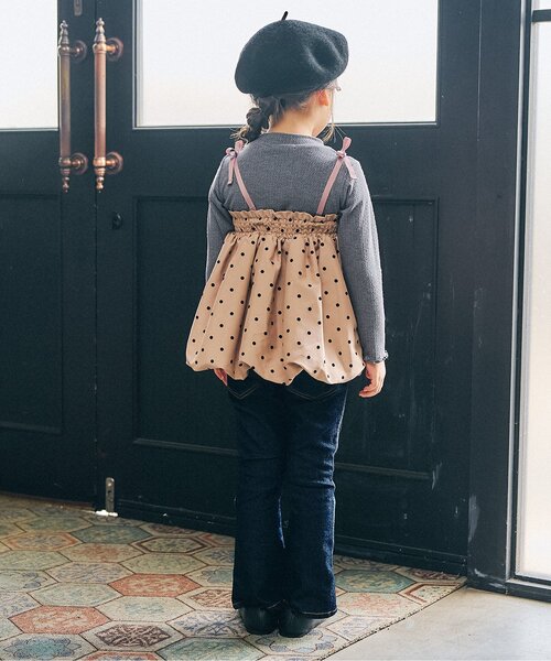 Seraph(セラフ)の「【ジュニア対応】ビスチェにもなるスカートとトップスセット(スカート・キッズ・チャコール/ピンク・80/90/100/110/120/130/140)」の6枚目の写真