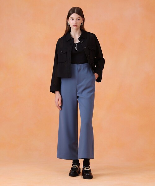 ANAYI(アナイ)の「【セットアップ対応商品】ハードカラミステンカラーブルゾン(その他アウター・レディース・トップグレー/ブラック・38/36/34)」の4枚目の写真