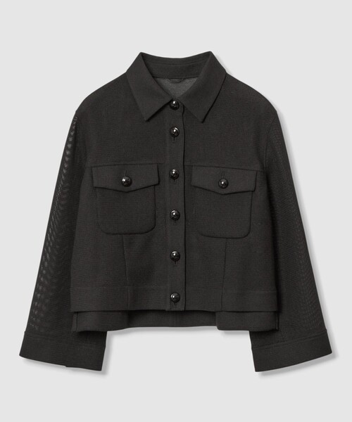 ANAYI(アナイ)の「【セットアップ対応商品】ハードカラミステンカラーブルゾン(その他アウター・レディース・トップグレー/ブラック・38/36/34)」の19枚目の写真