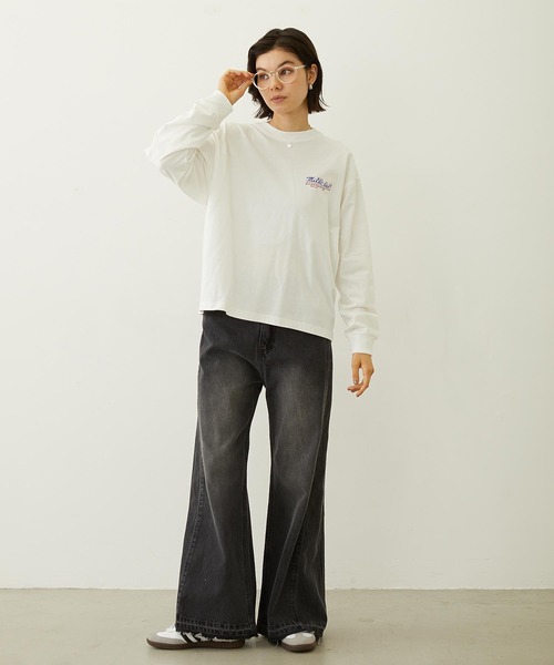 MILKFED.(ミルクフェド)の「ICING LOGO L/S TEE(Tシャツ/カットソー・レディース・ブラック/ライトピンク/ホワイト・M/L)」の13枚目の写真