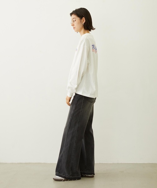 MILKFED.(ミルクフェド)の「ICING LOGO L/S TEE(Tシャツ/カットソー・レディース・ブラック/ライトピンク/ホワイト・M/L)」の17枚目の写真