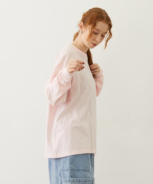 MILKFED.(ミルクフェド)の「ICING LOGO L/S TEE(Tシャツ/カットソー・レディース・ブラック/ライトピンク/ホワイト・M/L)」の6枚目の写真