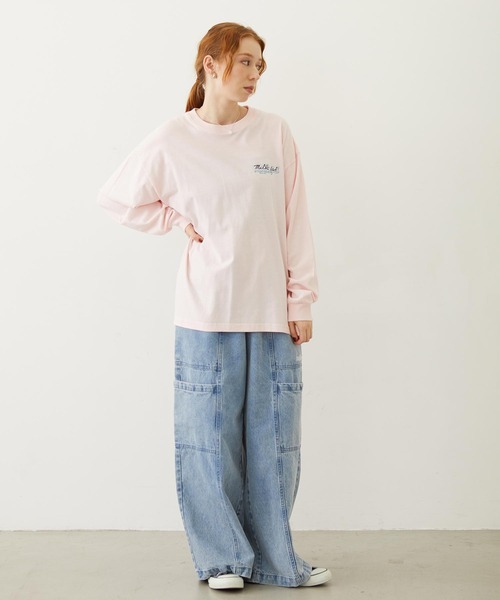 MILKFED.(ミルクフェド)の「ICING LOGO L/S TEE(Tシャツ/カットソー・レディース・ブラック/ライトピンク/ホワイト・M/L)」の8枚目の写真