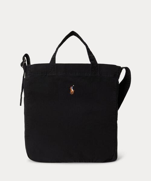 ポロ キャンバス ショッパー トート / ブラック キャンバス ショッパー トート（トートバッグ）｜POLO RALPH