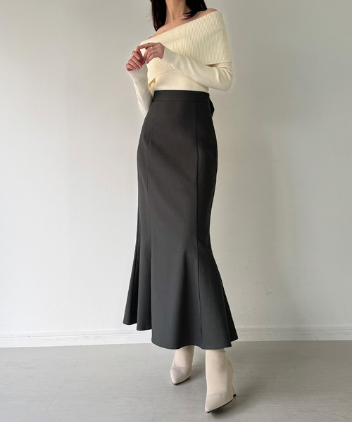 セール】バックリボンマーメイドスカート（裏地無し）（スカート
