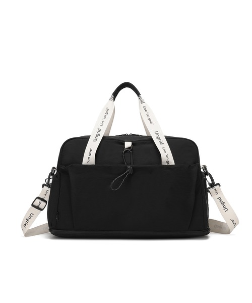 Ungrid（アングリッド）の「【Ungrid/アングリッド】　ソフトナイロンラージ拡張式ボストンバッグ　トラベル　スポーツジム用（スーツケース/キャリーバッグ・レディース・ブラック×ブラック/ブラック×ホワイト/カーキ系/ベージュ×ブラック/ネイビー×ホワイト/グレー系その他・FREE）」の22枚目の写真