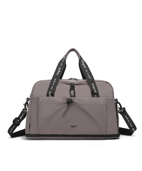 Ungrid（アングリッド）の「【Ungrid/アングリッド】　ソフトナイロンラージ拡張式ボストンバッグ　トラベル　スポーツジム用（スーツケース/キャリーバッグ・レディース・ブラック×ブラック/ブラック×ホワイト/カーキ系/ベージュ×ブラック/ネイビー×ホワイト/グレー系その他・FREE）」の14枚目の写真