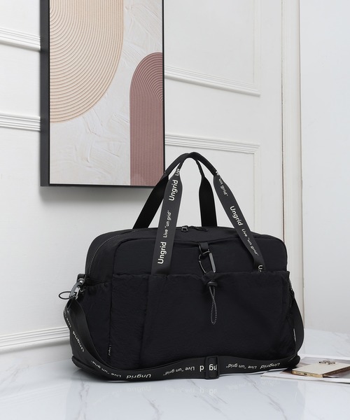 Ungrid/アングリッド】 ソフトナイロンラージ拡張式ボストンバッグ
