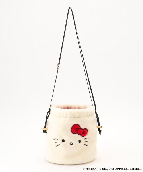 ANY(エニィ)の「【ハローキティ×ANY】フェイクファーバッグ(ショルダーバッグ・レディース・ホワイト系・F)」の9枚目の写真