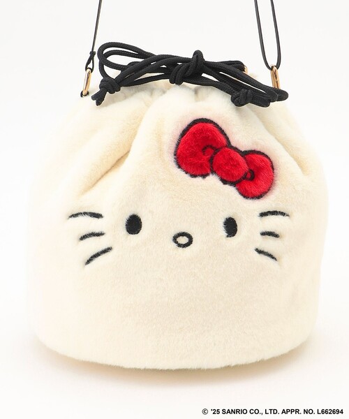 ANY(エニィ)の「【ハローキティ×ANY】フェイクファーバッグ(ショルダーバッグ・レディース・ホワイト系・F)」の10枚目の写真