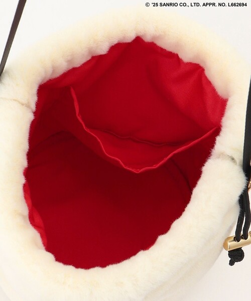 ANY(エニィ)の「【ハローキティ×ANY】フェイクファーバッグ(ショルダーバッグ・レディース・ホワイト系・F)」の2枚目の写真