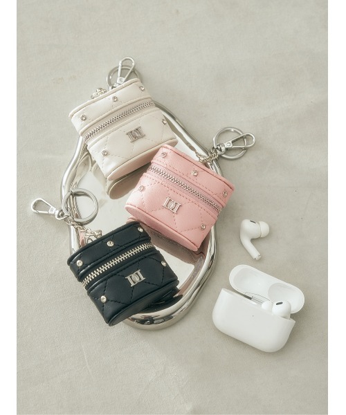Darich キルティングビジューAirPodsケース　AirPods ホワイト ダーリッチ Darich キルティングビジューAirPodsケース