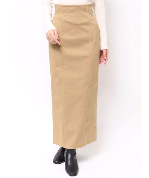 LAGUNAMOON（ラグナムーン）の「コットンツイルロングスカート（スカート・レディース・ブラック/ベージュ・SMALL/MEDIUM）」の17枚目の写真